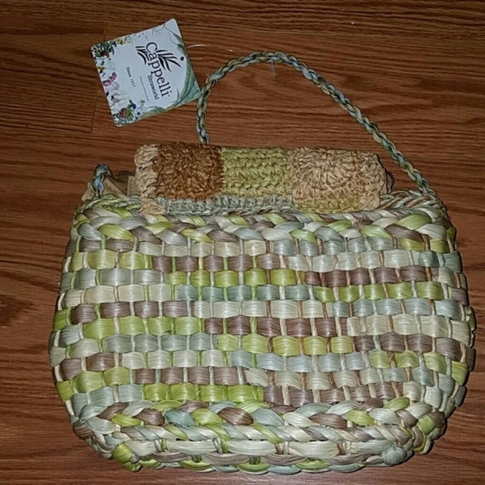 Cappelli Hand Made RARE  Straw Bag - Picture 3 of 3